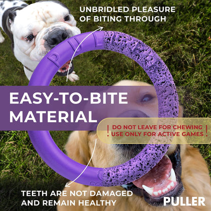 Puller Outdoor Dog Ring Toys   Dog Fetch Toy &amp; Tug of War Dog Toy for