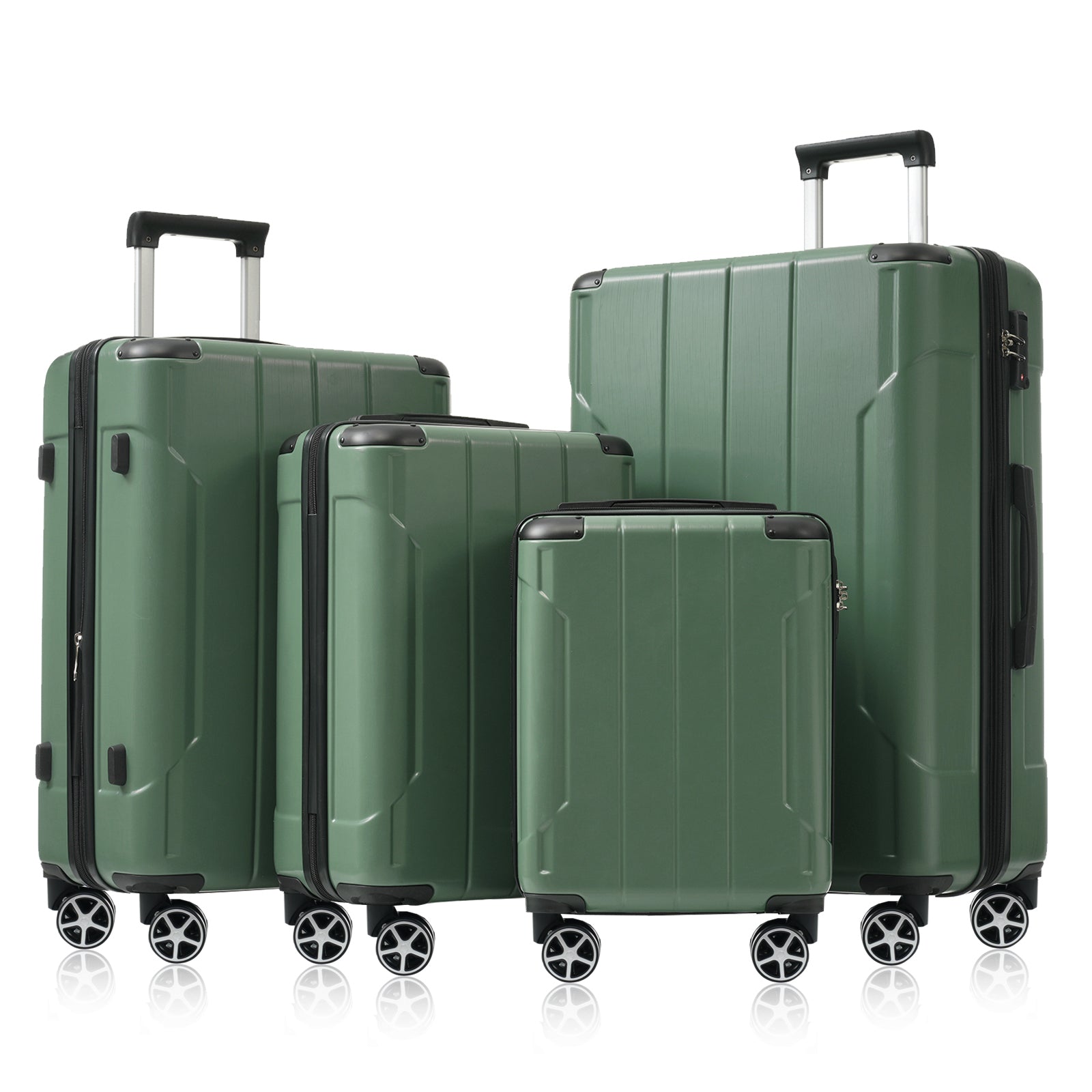 Hardshell Luggage Sets 6 Piece Suitcase Set, Expandable Lightweight