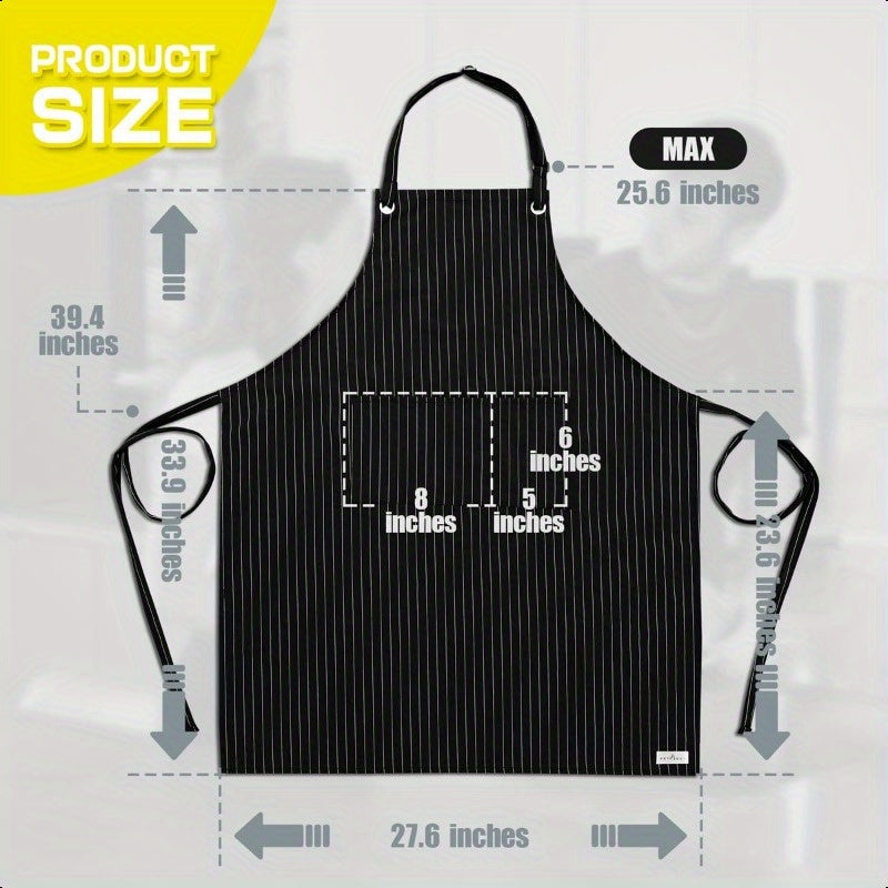 ROTANET Waterproof Striped Apron for Men &amp; Women