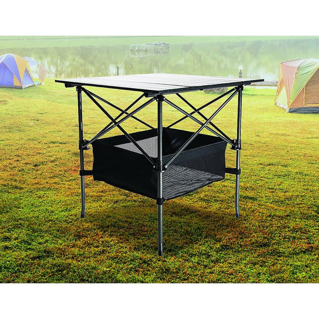 Folding Collapsible Camping Table Caravan RV Heavy Duty Steel &amp;