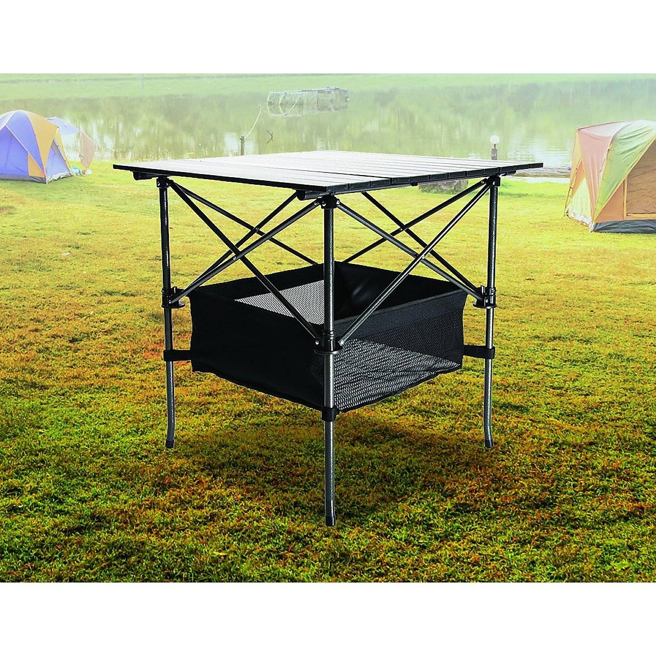 Folding Collapsible Camping Table Caravan RV Heavy Duty Steel &amp;