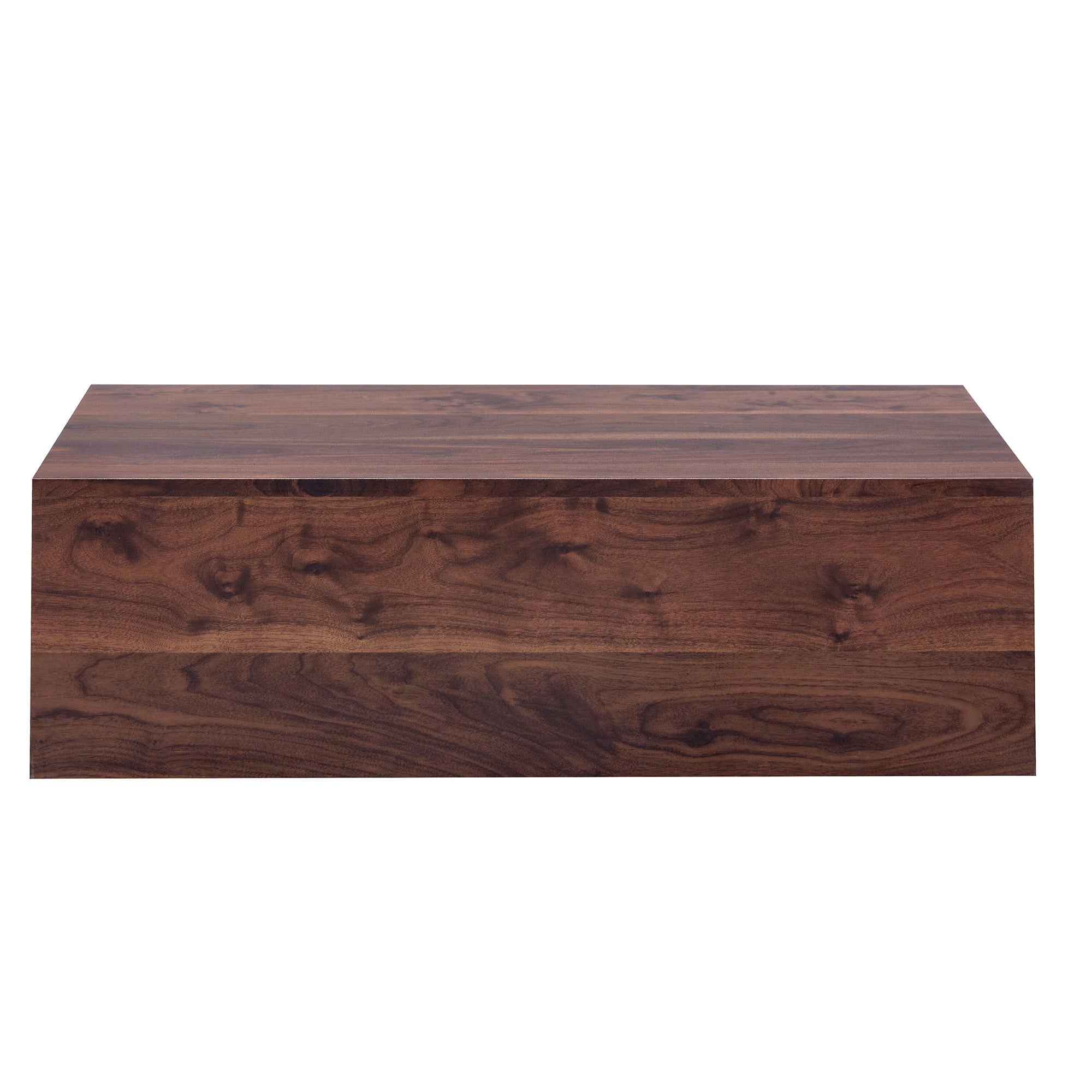 39.3*23.6*12 Inch Walnut Wood Grain MDF Coffee Table - Luxurious