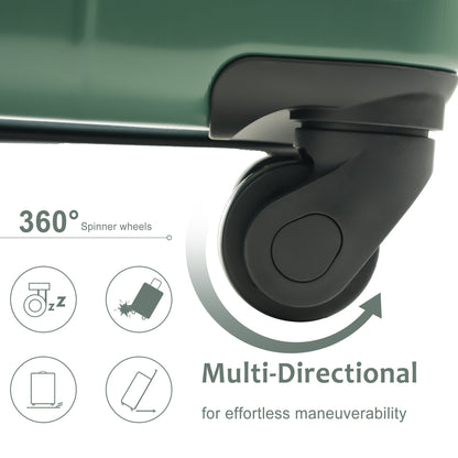 20-Inch Hardshell Carry-On Luggage, Lightweight Durable ABS Suitcase