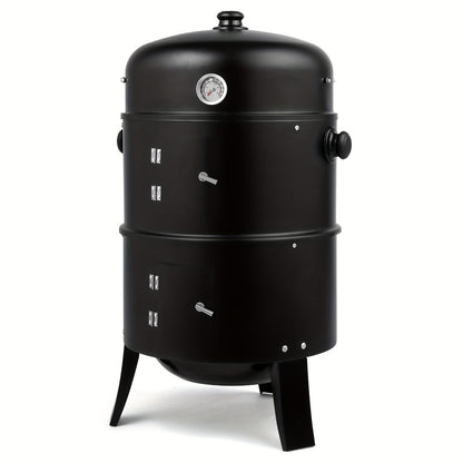 Iron Spray Smoker Carbon Grill, Black