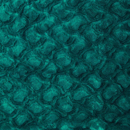 DaDa Bedding Mermaid Scales Emerald Green Blue w/ Sherpa Backside Faux