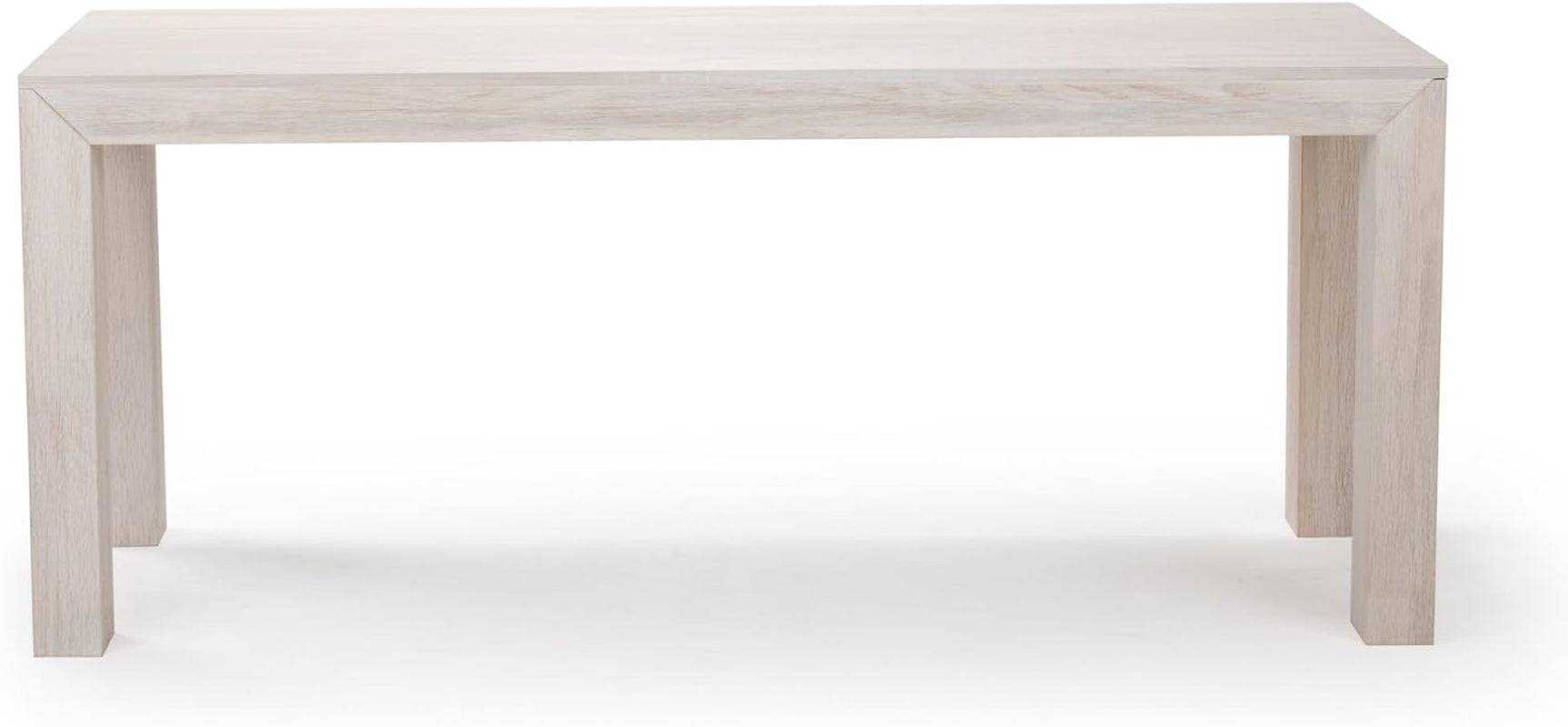 72 Inch Modern Wood Dining Table, Solid Wood Rectangular Dining Table