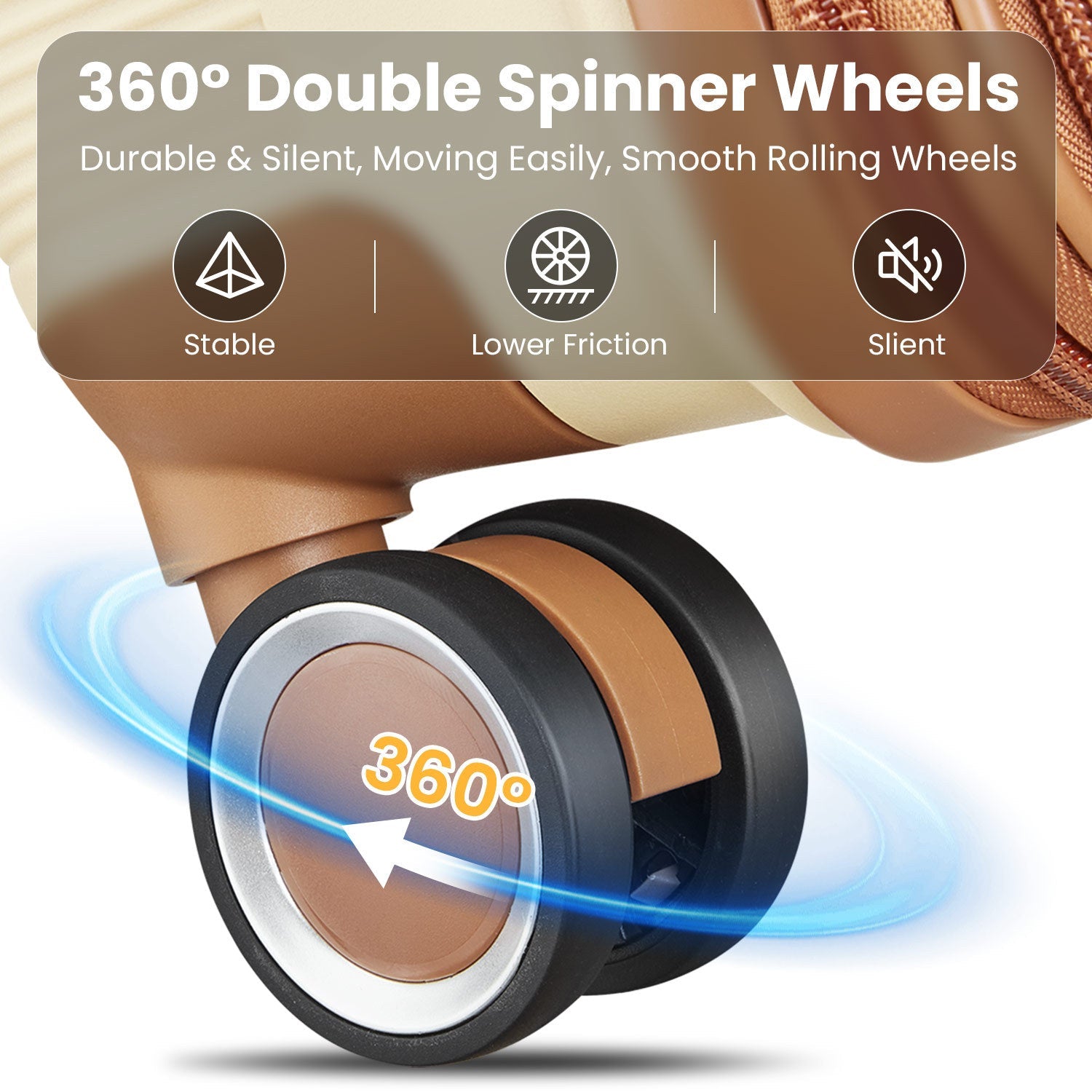 Luggage Sets 4 Piece(14/20/24/28) PP Lightweight &amp; Durable Expandable