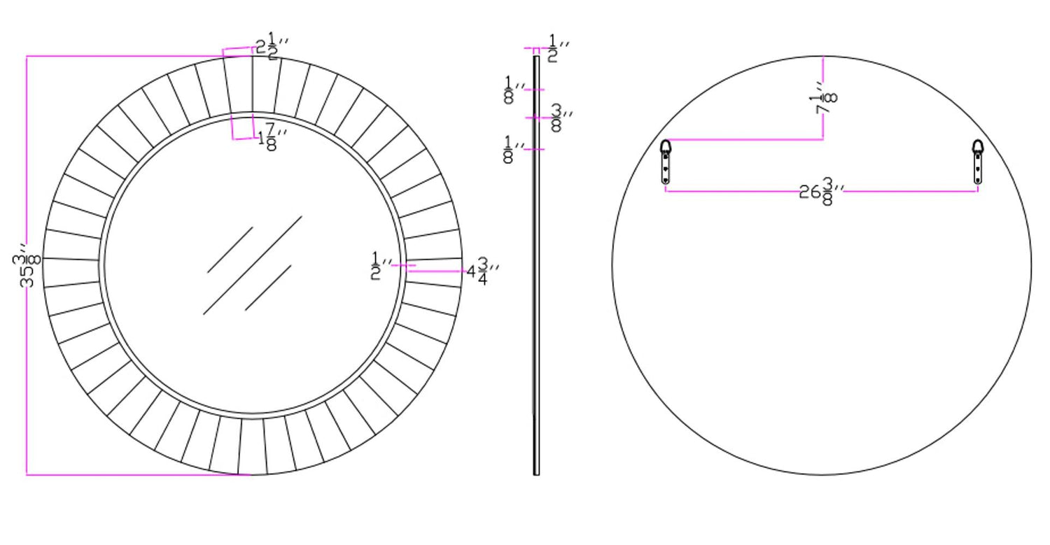 Daylight Round Accent Mirror