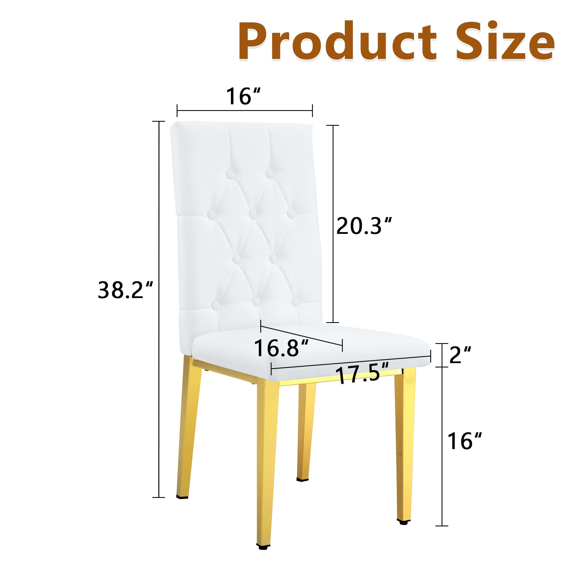 4 piece set of white dining chairs brings a touch of elegance and
