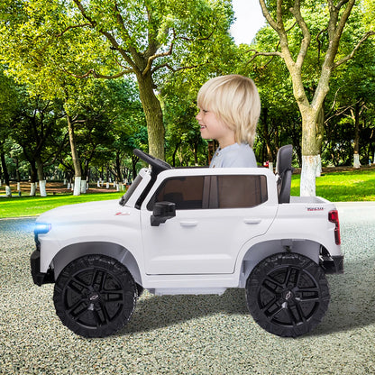 Funtok RS03 12V Powered Kids Electric Ride on Car Truck Safety Lock bluetooth Music LED Lights with Remote Control Car Toy Gifts