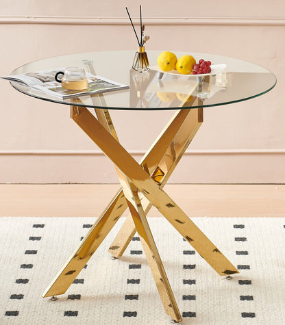 1+4,5pieces dining set, Table metal leg Mid-century Dining Table for