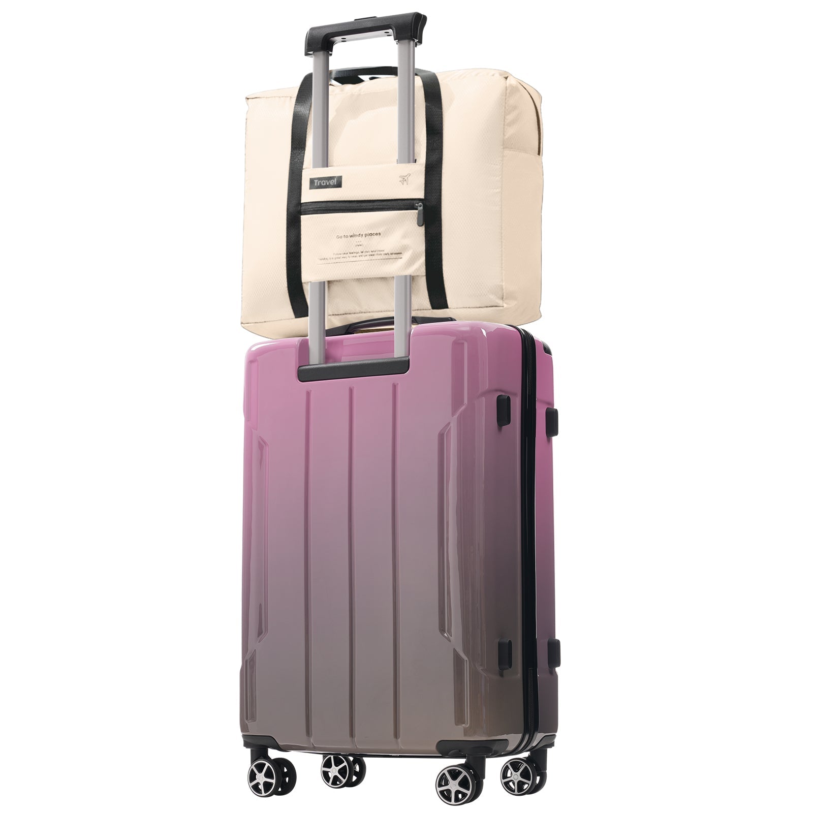 Luggage Sets 3 Piece Suitcase Set with Spinner Wheels, Built-in TSA