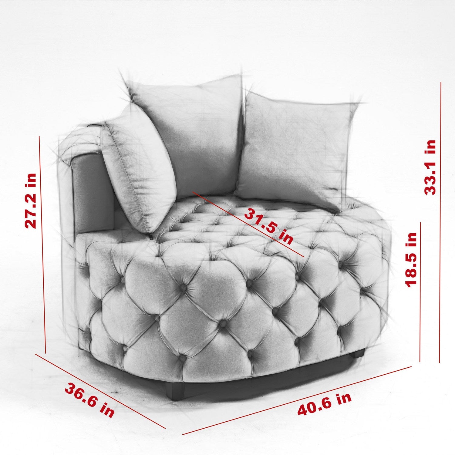 A&amp;A Furniture,Accent Chair / Classical Barrel Chair for living room /