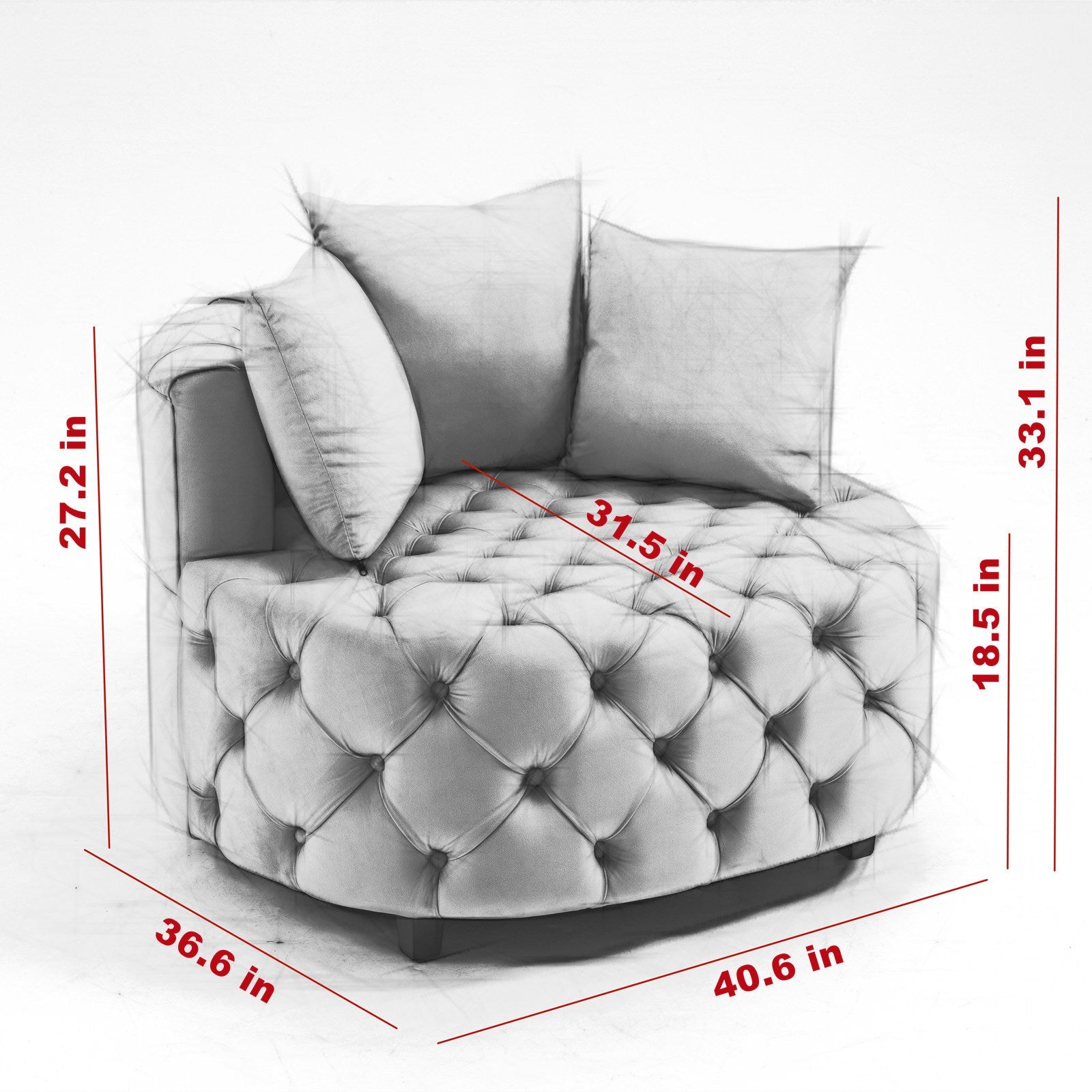 A&amp;A Furniture,Accent Chair / Classical Barrel Chair for living room /