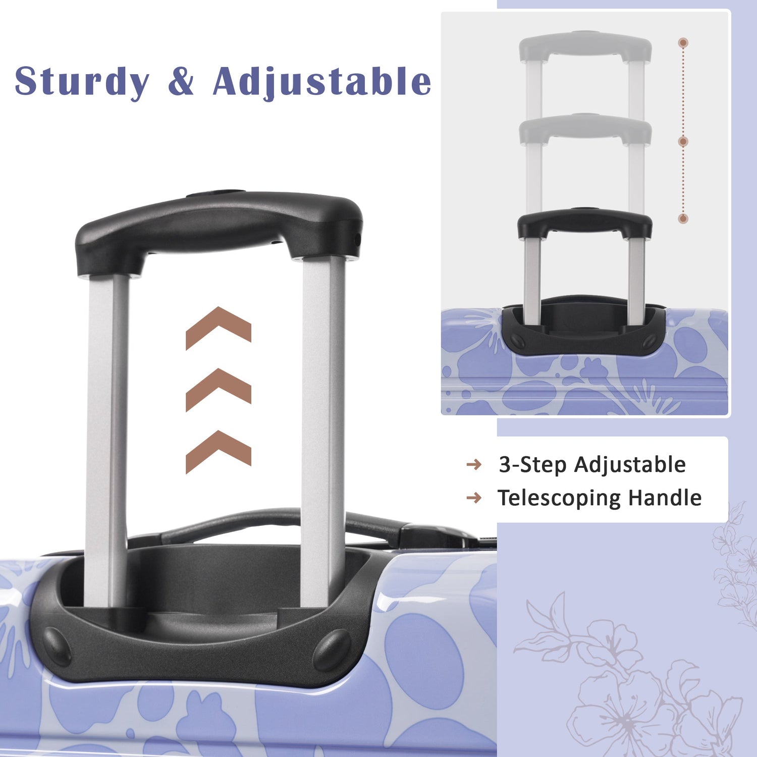 Hardshell Luggage Sets 3 pcs Spinner Suitcase with TSA Lock