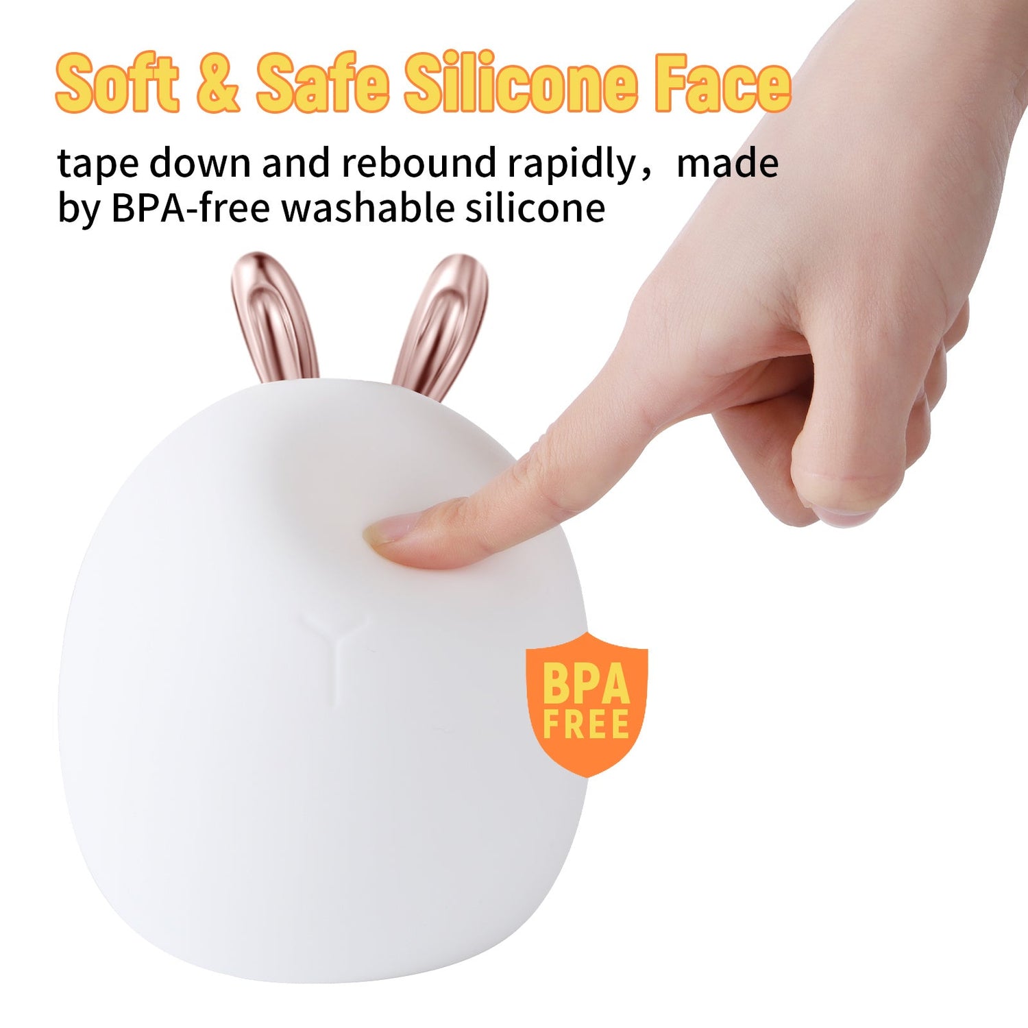 Baby Feeding, Adjustable, Creative, Rabbit, Elk Light, Silicone Light,