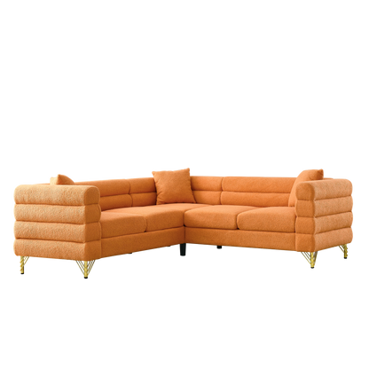 81.5-Inch Oversized Corner Sofa Covers, L-Shaped Sectional Couch,