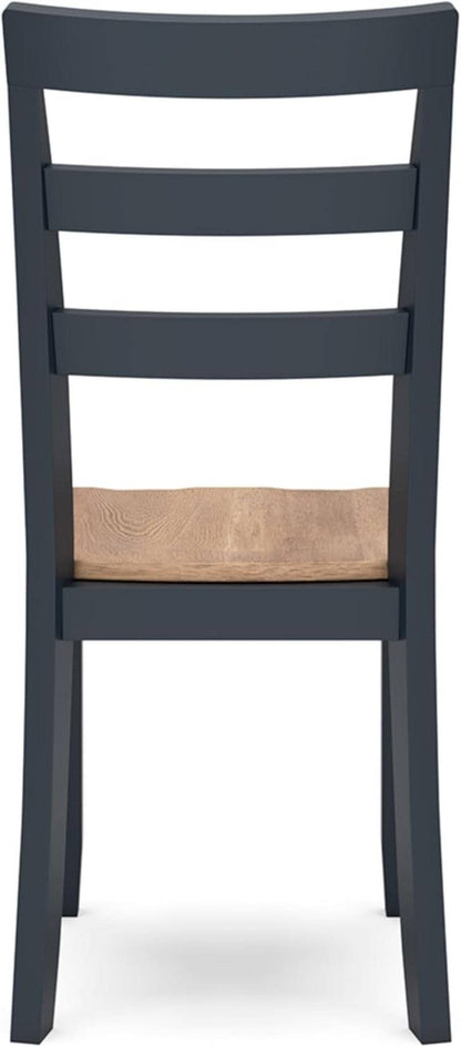 Gesthaven Solid Wood Frame Dining Chair, Set of 2, White/Natural