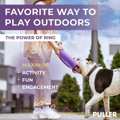 Puller Outdoor Dog Ring Toys   Dog Fetch Toy &amp; Tug of War Dog Toy for