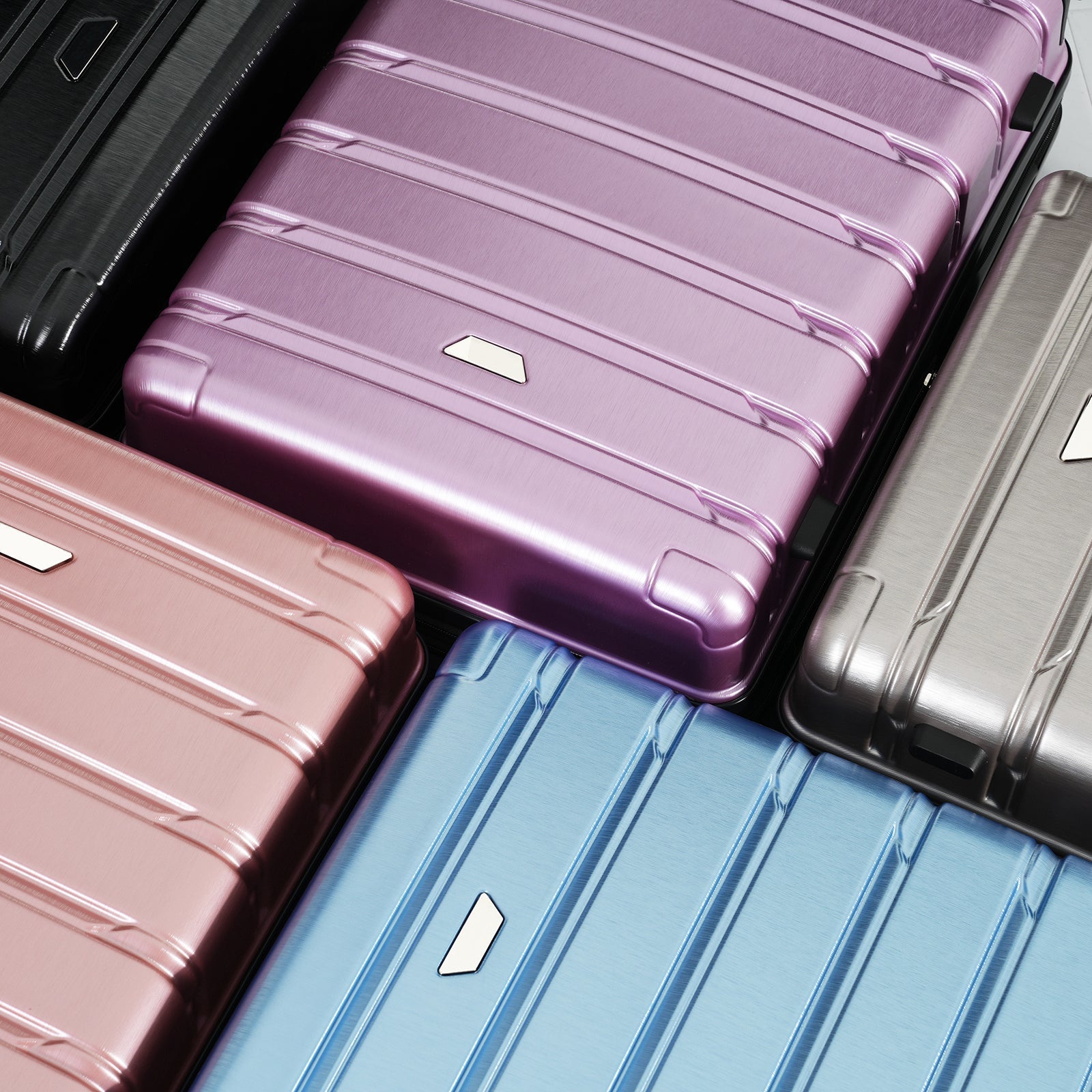 Hardshell Luggage Set 3 Piece, Durable ABS+PC Travel Suitcase with