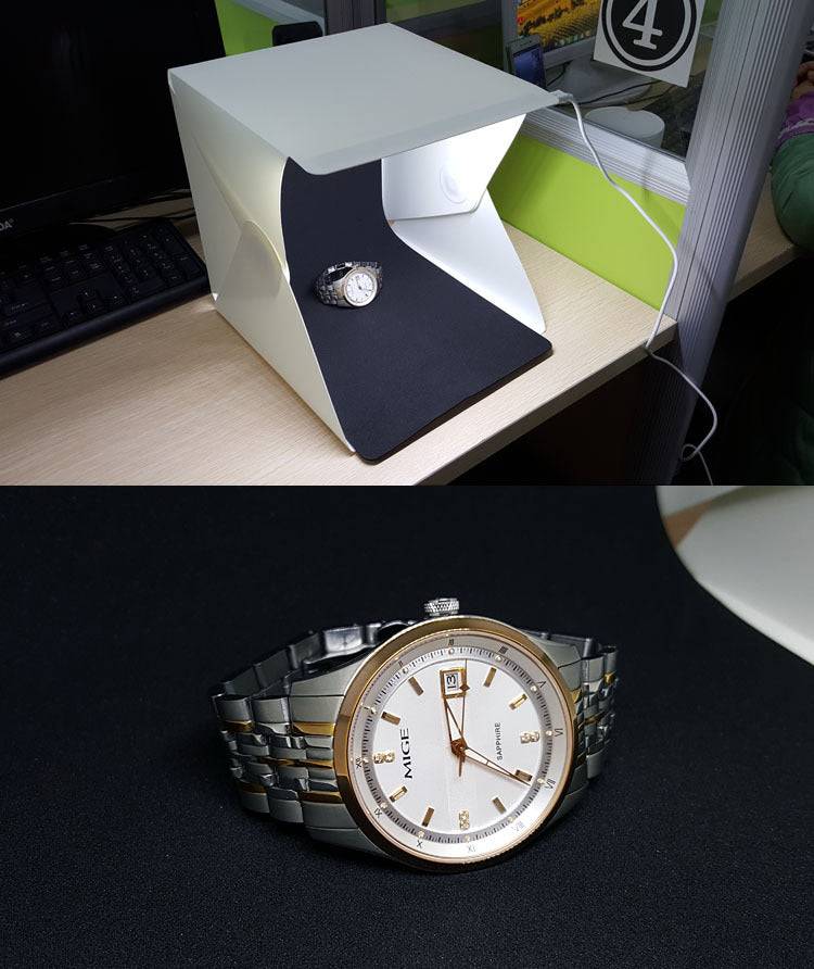 Compact LED foldable studio lamp soft lighting mini portable photo