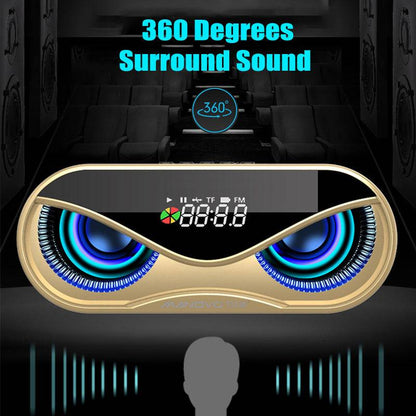 Compact bass-enhanced portable mini audio device