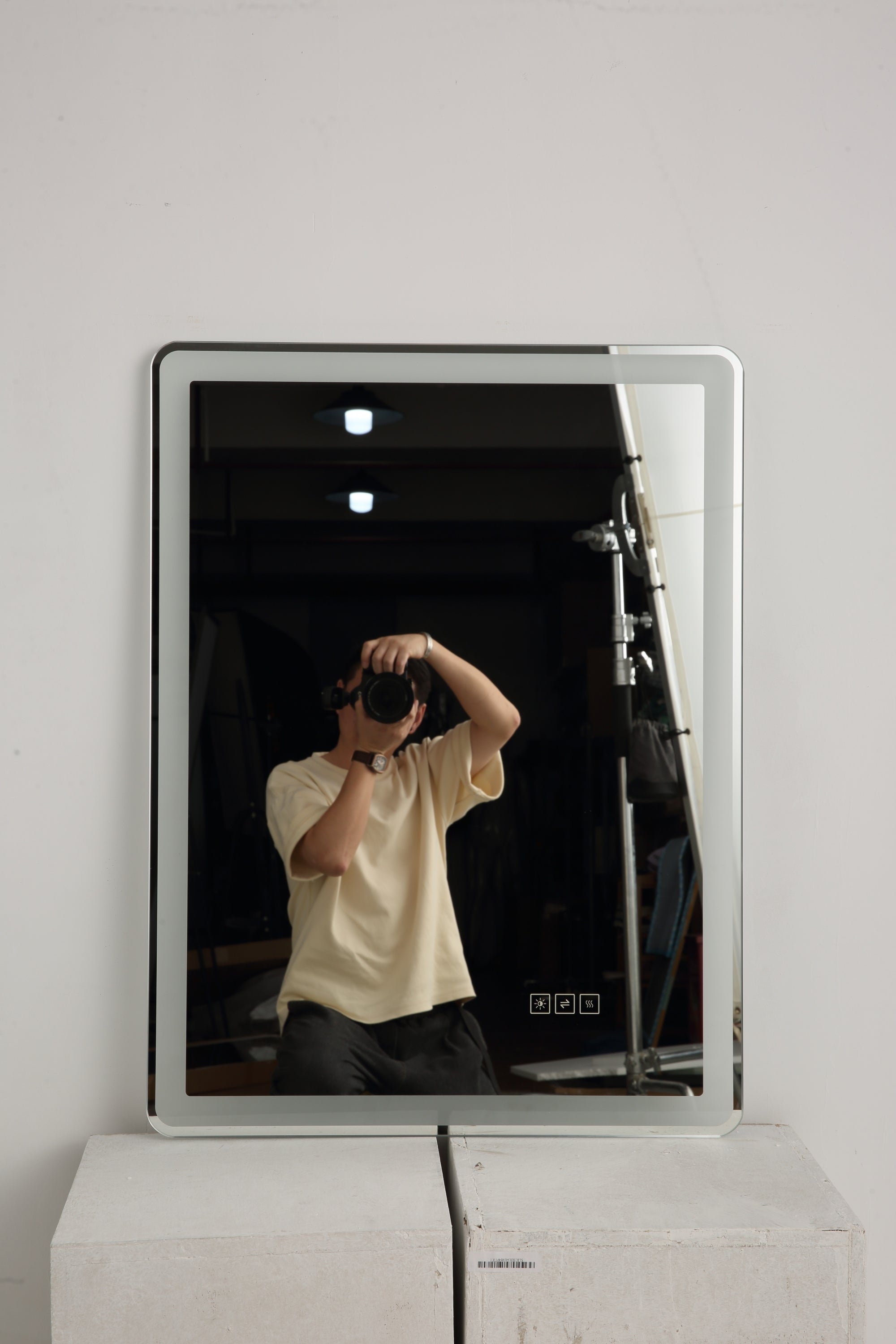 48*32 inch Bathroom Mirror with Led Lights , Anti-Fog Lighted Vanity