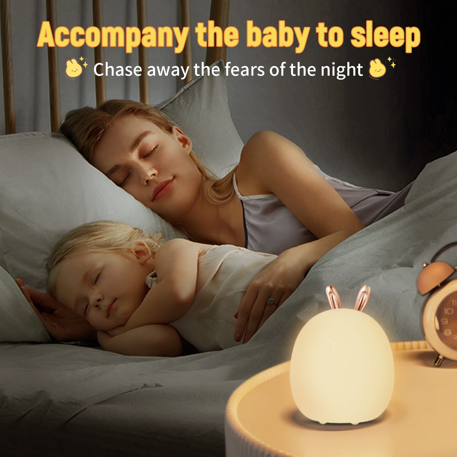Baby Feeding, Adjustable, Creative, Rabbit, Elk Light, Silicone Light,