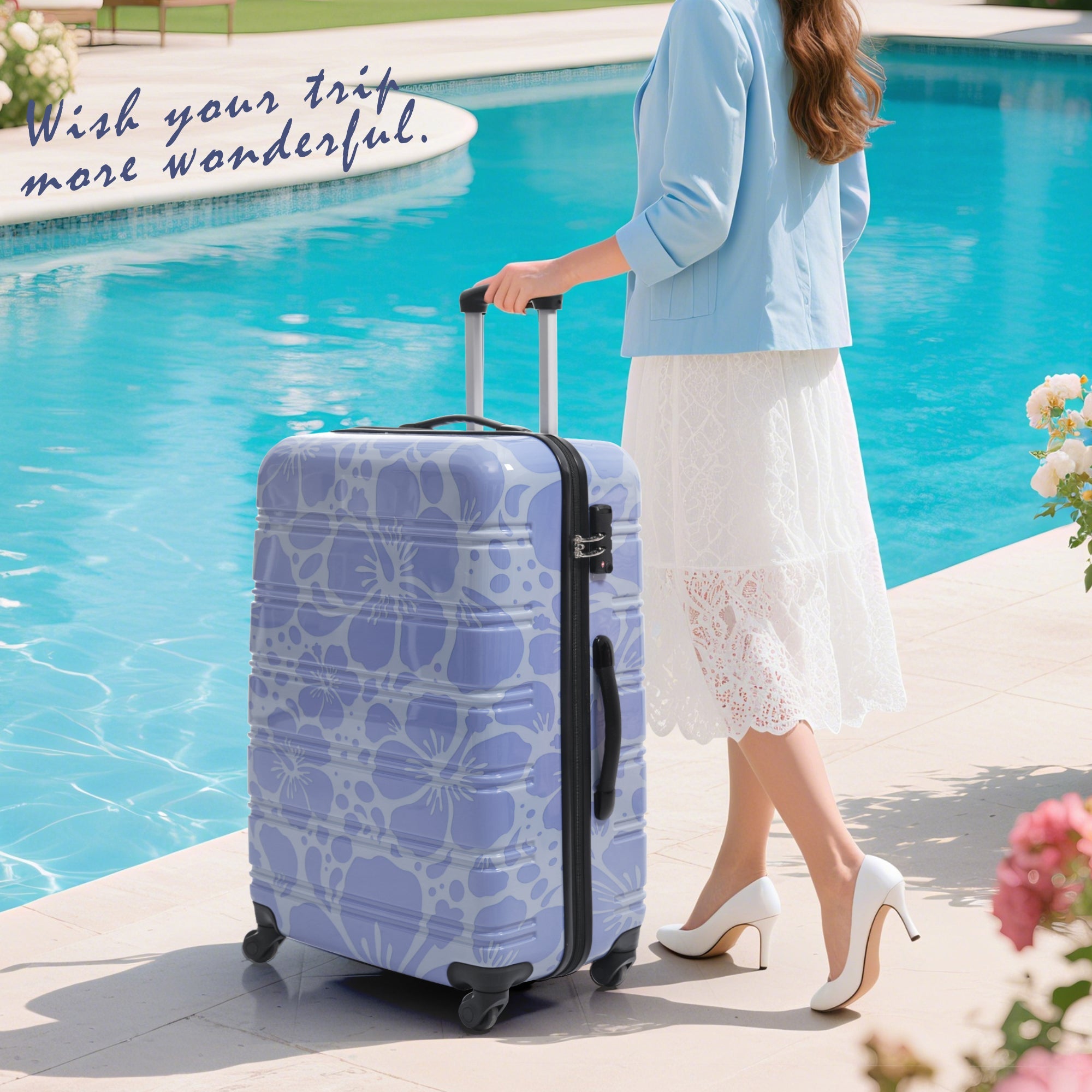 Hardshell Luggage Sets 3 pcs Spinner Suitcase with TSA Lock