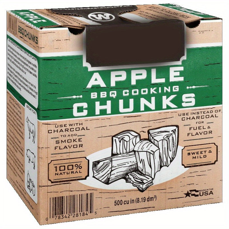 Premium Apple Wood BBQ Chunks 6.75 lbs