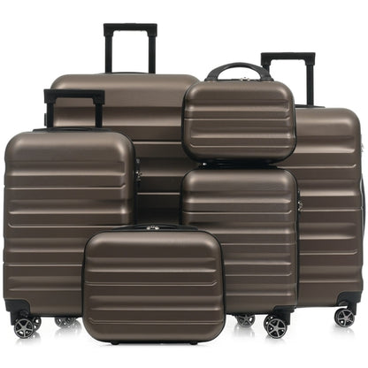 6-Piece ABS Hardshell Luggage Set - Lightweight &amp; Durable Suitcases