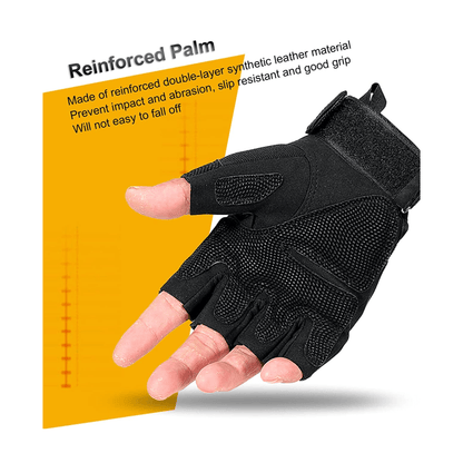 Tactical Fingerless Airsoft Gloves for Outdoor Sports, Paintball, and