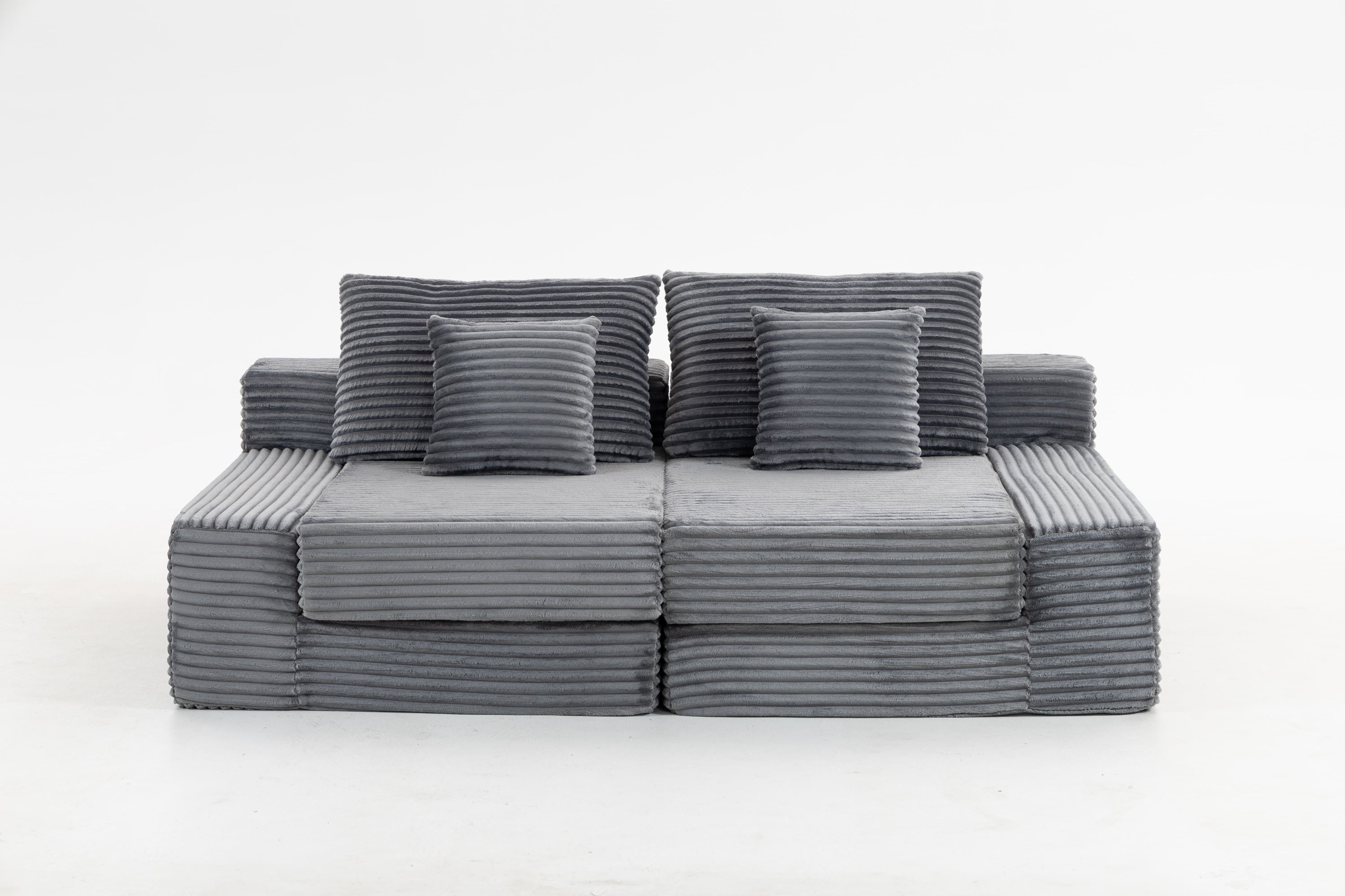 Double Lounge Chaise,Cloud Plush Sofa Bed,Upholstered Boneless Cloud