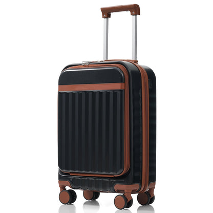 Luggage Set of 3, 20inch with USB Port, front opening design Airline