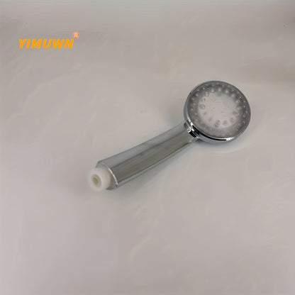 Automatically Color-Changing LED Rainfall Shower Head - 1pc Water Saving Showerhead with Temperature Sensor - Bathroom Accessories