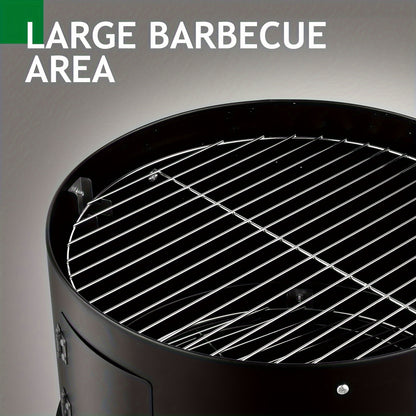 Iron Spray Smoker Carbon Grill, Black