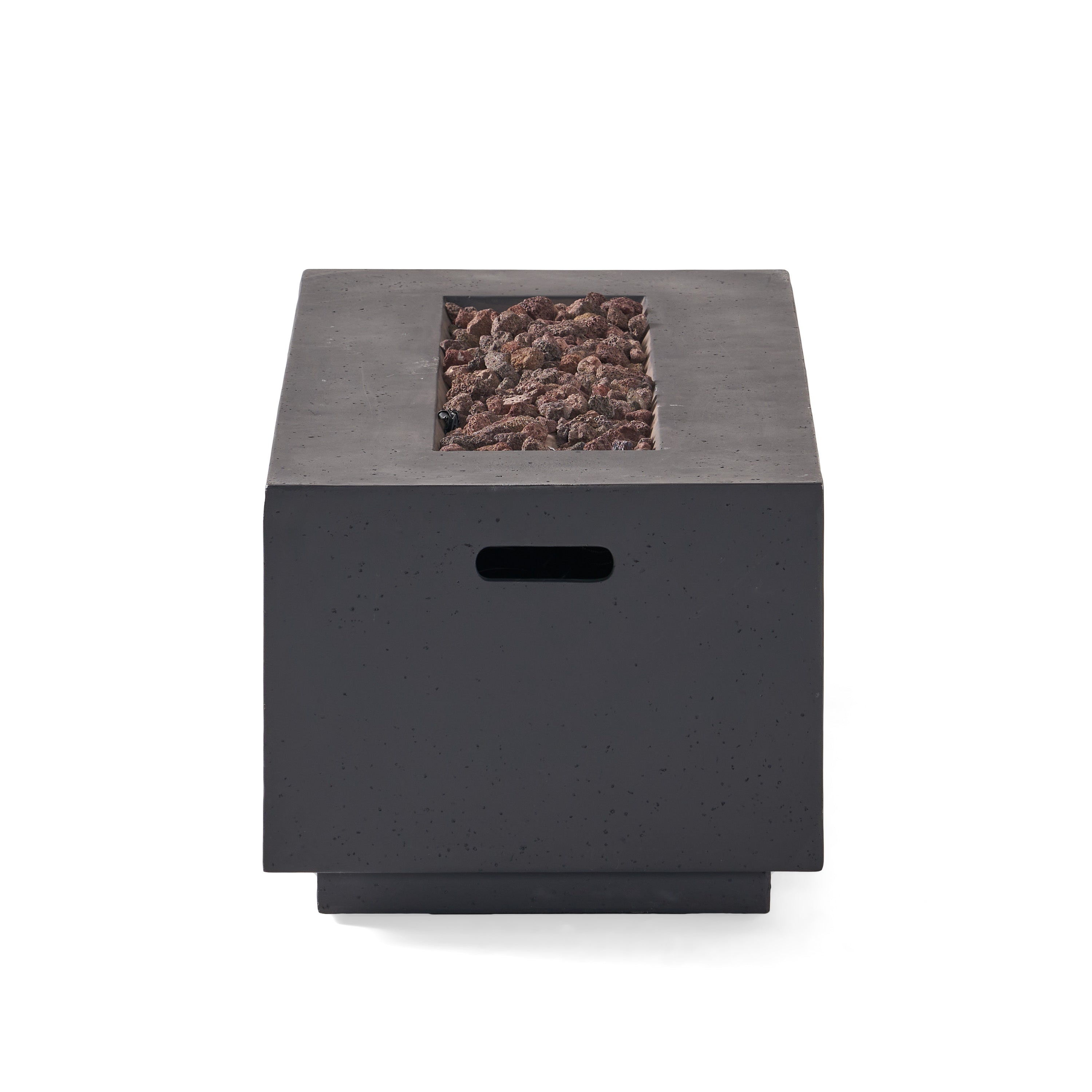 Contemporary Outdoor 40,000 BTU Propane Fire Pit Light Grey MgO