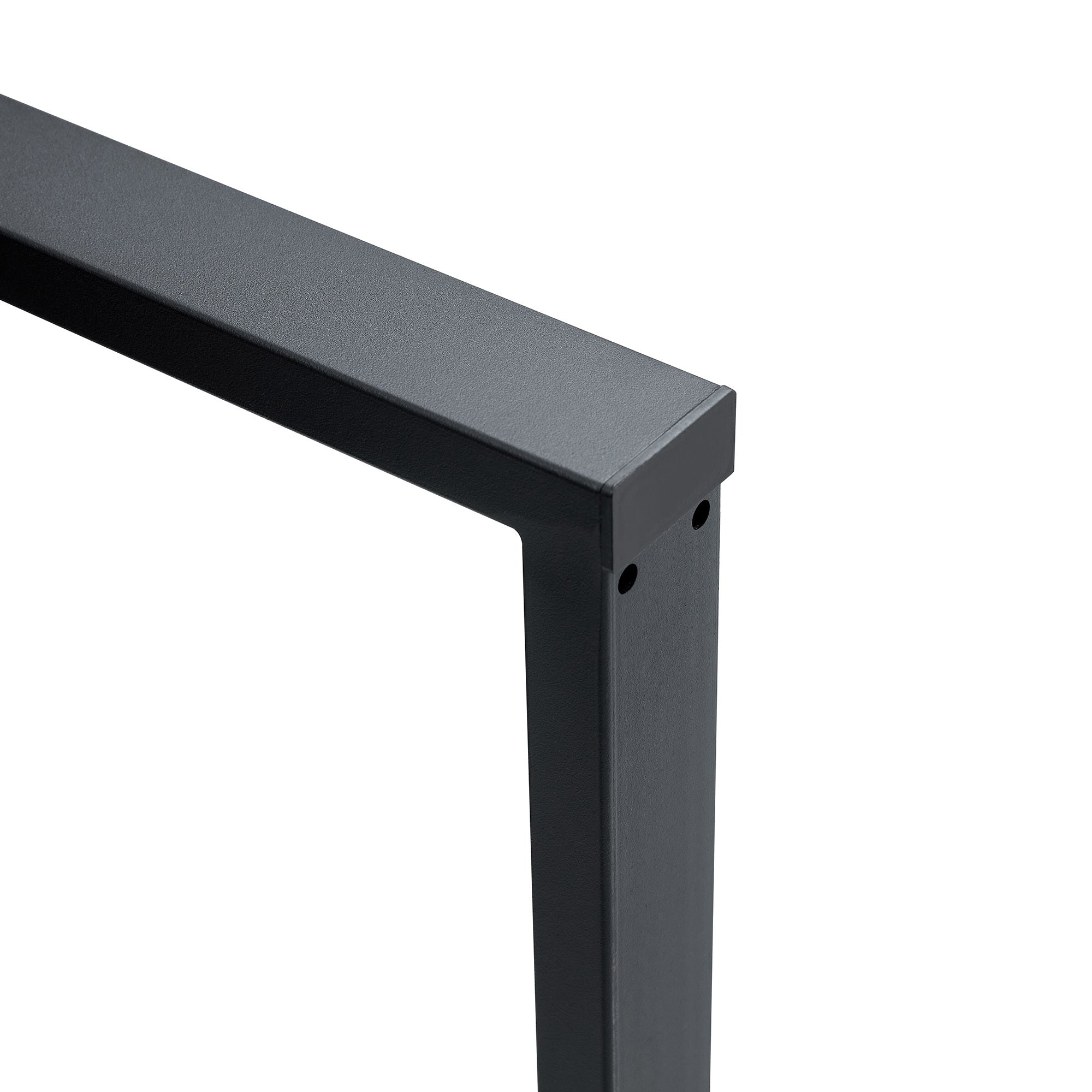 A minimalist retro rectangular dining table with a specially textured