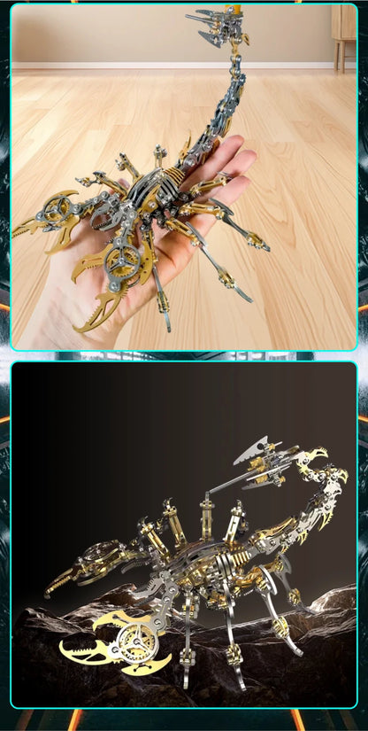 3D Scorpions Metal Puzzle Steampunk Mechanical Insect Model Kit Floatingcity Steel Warcraft Assemble Jhandmade Toy For Adults