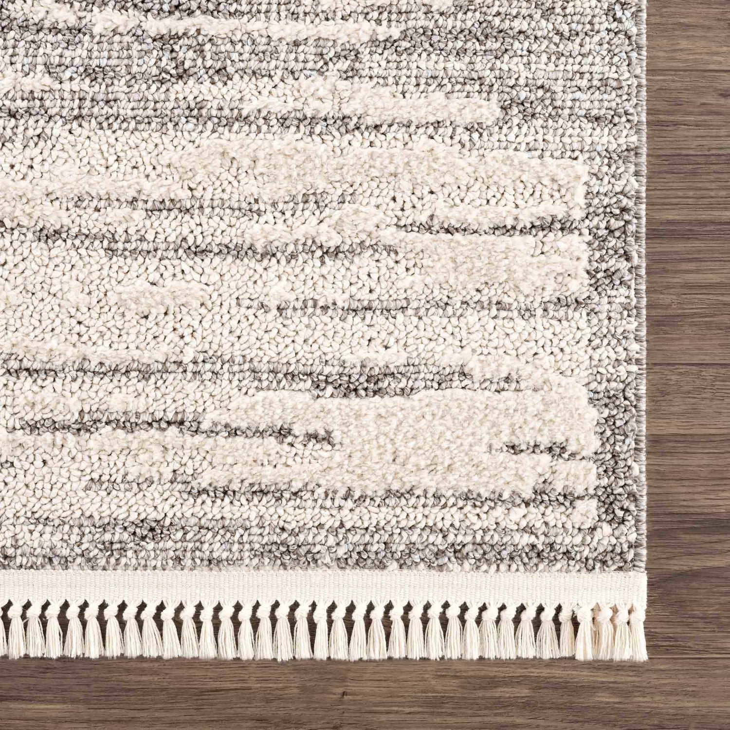 Lave Bone &amp; Taupe Area Rug - Clearance