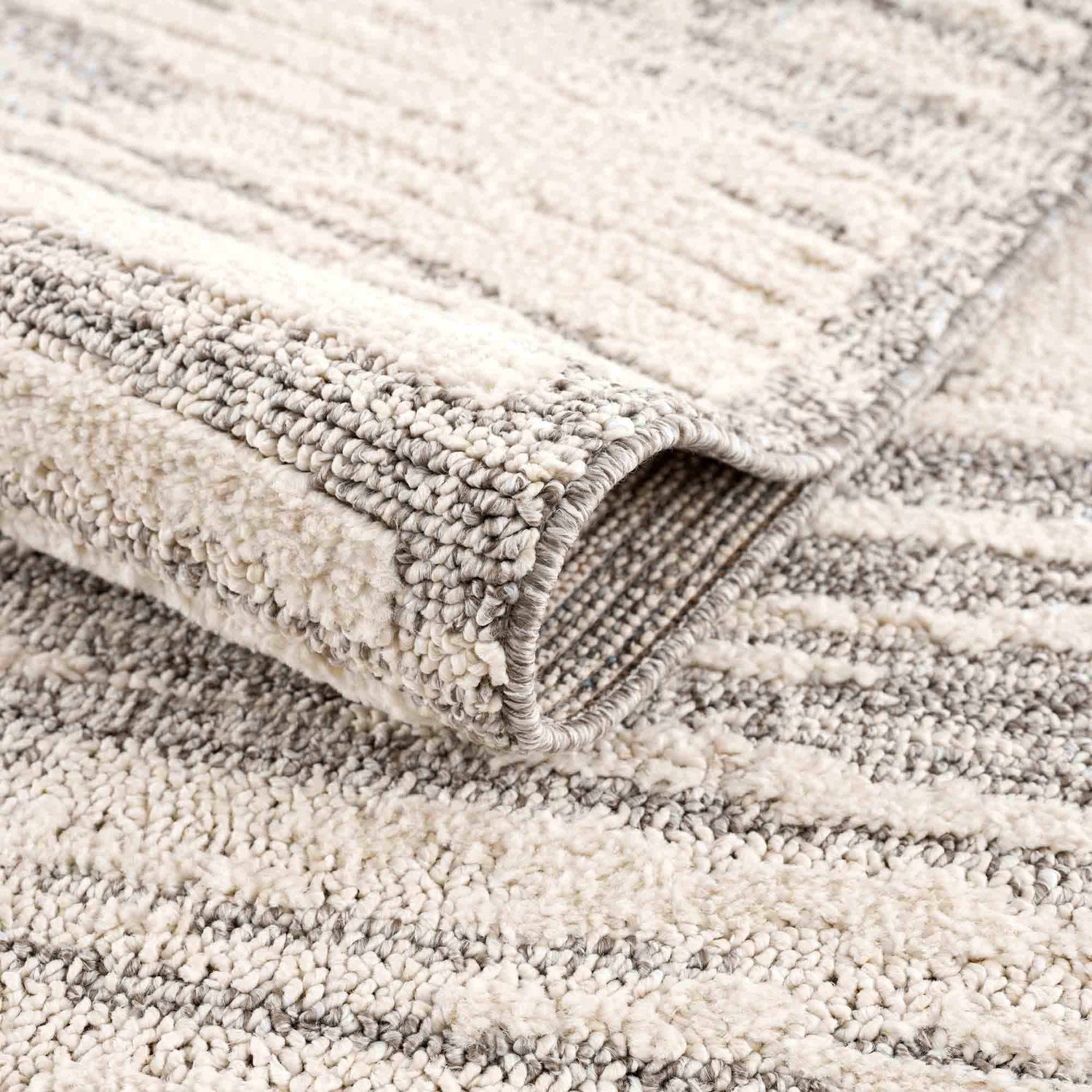 Lave Bone &amp; Taupe Area Rug - Clearance