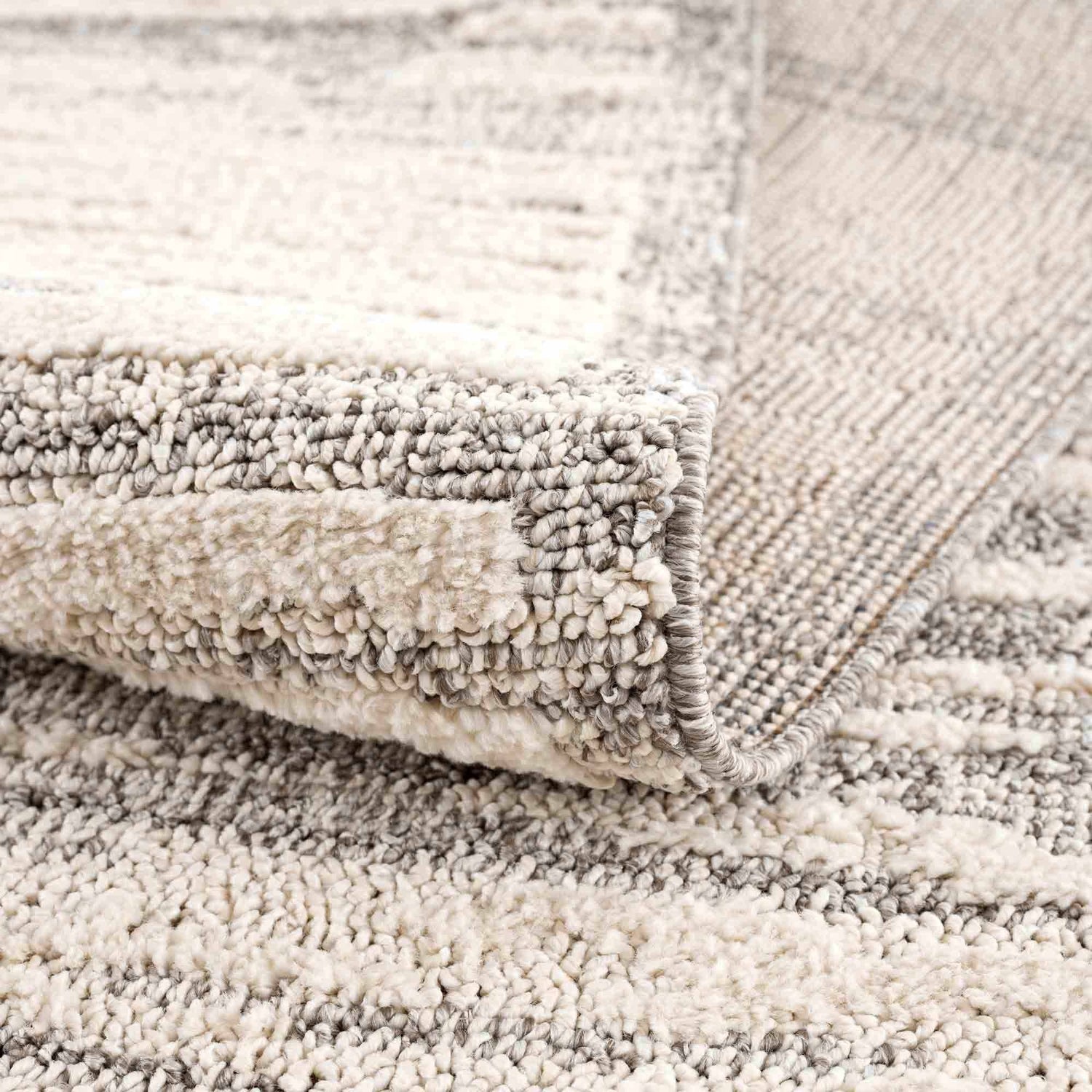 Lave Bone &amp; Taupe Area Rug - Clearance
