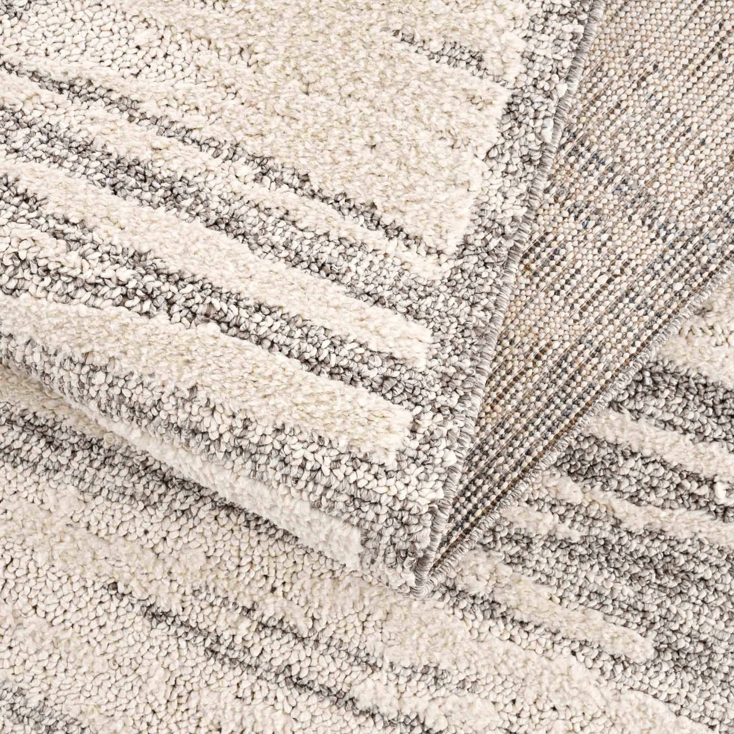 Lave Bone &amp; Taupe Area Rug - Clearance