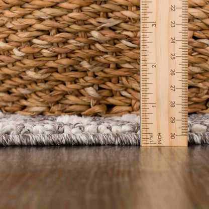 Lave Bone &amp; Taupe Area Rug - Clearance