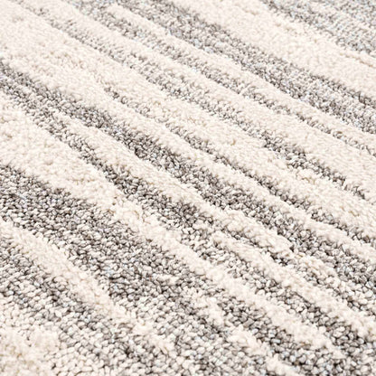 Lave Bone &amp; Taupe Area Rug - Clearance