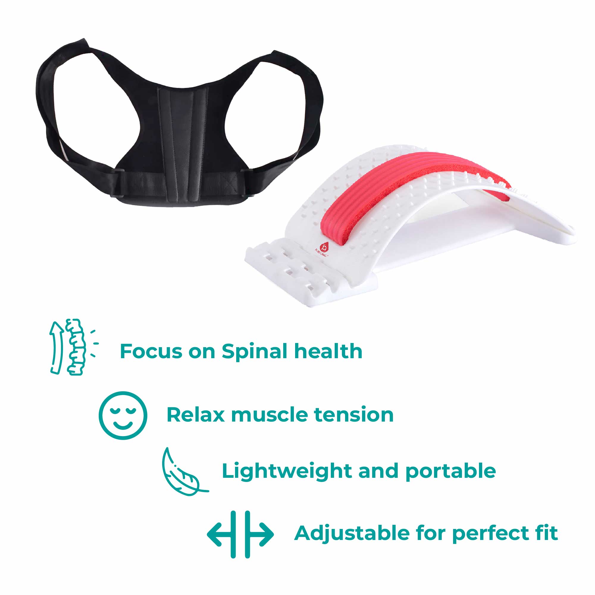Pursonic Back Health Essentials Kit: Multi-Level Stretch &amp; Posture