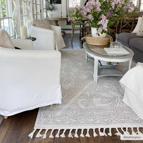 Birdwood Cream &amp; Brown Area Rug