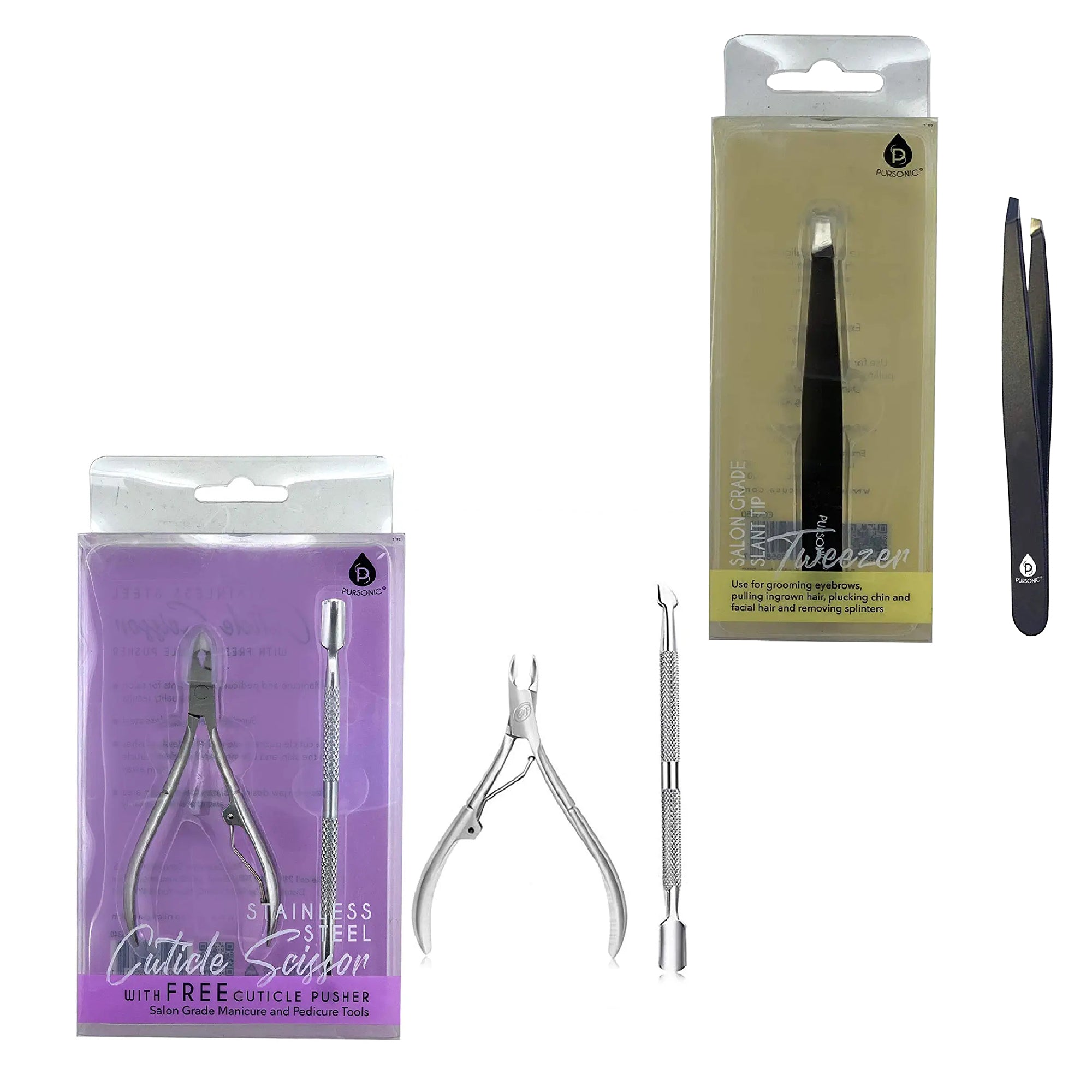 Precision Perfection Bundle: Slant Tip Tweezer + Salon-Grade Nail Care