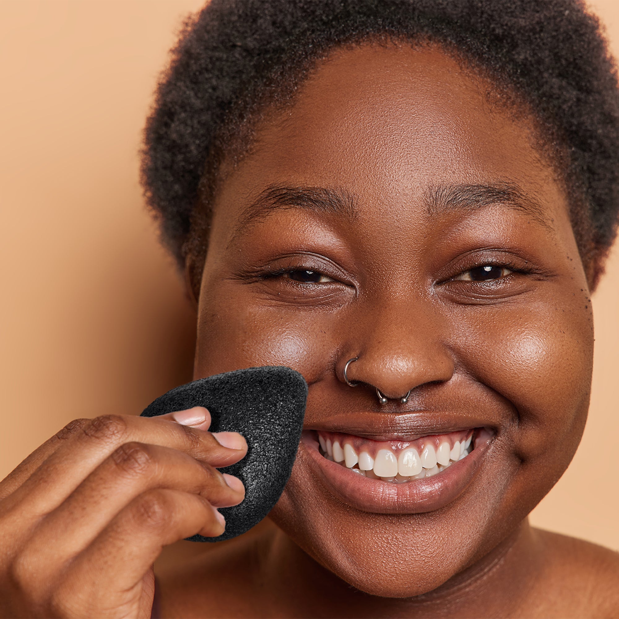 Pursonic Natural Bamboo Charcoal Konjac Sponge 10-Pack