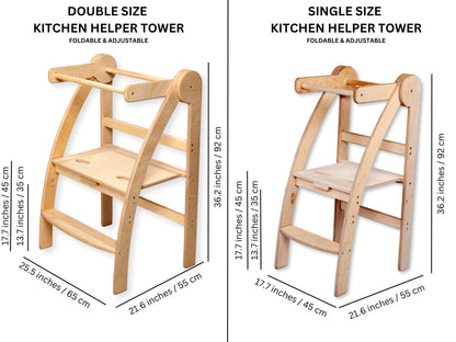 Double or Single Size Montessori Toddler Tower